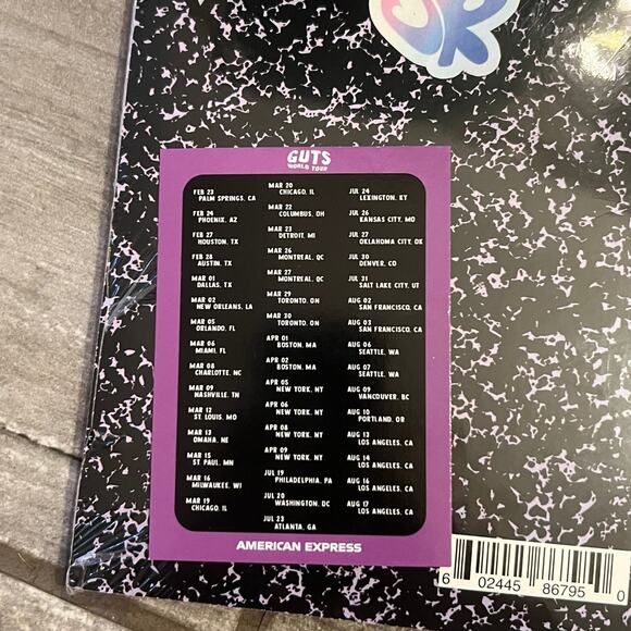 Olivia Rodrigo Trading Card & Sour Diary Composition Book - Picture 5 of 9